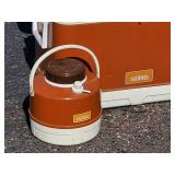 Vintage Ice Chest  with Matching Water Cooler by "Thermos"