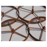 (4) Metal Wagon Wheels