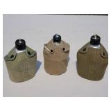 (3) Vintage Boy Scout Canteens