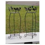 (2) Wire Plant Stands