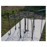 (3) Wire Plant Stands