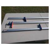 (3) Aluminum Woodworking Clamps
