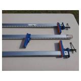 (3) Aluminum Woodworking Clamps