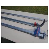 (2) Aluminum Woodworking Clamps & (1) Aluminum Guide
