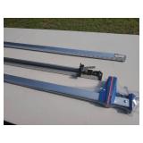 (2) Aluminum Woodworking Clamps & (1) Aluminum Guide