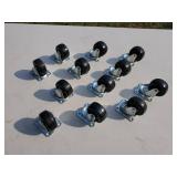 (12) Small Casters Lot