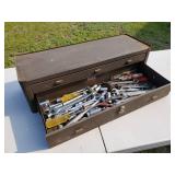 Vintage Kennedy Bench Top Tool Box with Contents