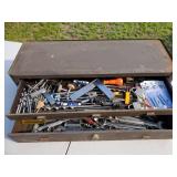 Vintage Kennedy Bench Top Tool Box with Contents