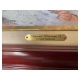 Victorian Christmas II Framed Art by Thomas Kinkade w/ Light and Ornate Frame
