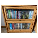 Barrister Style Bookcase  Full of DVD