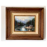 "End of a Perfect Day II" Framed Art By Thomas Kinkade w/ Ornate Frame