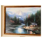 "End of a Perfect Day II" Framed Art By Thomas Kinkade w/ Ornate Frame
