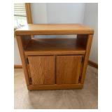 Wooden Rolling TV / Entertainment Stand