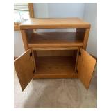 Wooden Rolling TV / Entertainment Stand