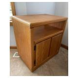 Wooden Rolling TV / Entertainment Stand