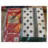 3 Cannon Brand Full / Twin Sized New Blankets