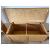 Wooden Rolling Storage Chest