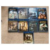 Harry Potter & Lord of the Rings DVD Blue Ray DVDs