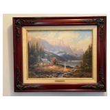 "Beginning of a Perfect Day" Framed Art by Thomas Kinkade w/ Ornate Frame