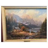 "Beginning of a Perfect Day" Framed Art by Thomas Kinkade w/ Ornate Frame