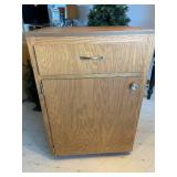 Wooden Rolling Kitchen Storage Piece