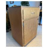 Wooden Rolling Kitchen Storage Piece