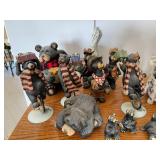 Whimsical Bear Statue Collection