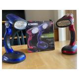 Two Ideaworks Battery Operated Desk Lamps