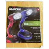 Two Ideaworks Battery Operated Desk Lamps