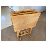 3 Folding Wooden TV Stands w/ Rack