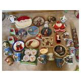Large Lot of Christmas Plates and Cups