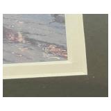 Thomas Kinkade Christmas Village Framed Art