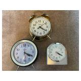 4 Battery Operated and Wind Up Clocks