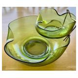 Vintage Accent Modern 3 Piece Chip and Dip Set