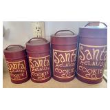 Santa Claus Cookie Company Canisters