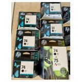 Large Lot of HP Printer Ink