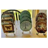 Small Plates on Display Racks