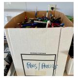 HUGE boxes of Pens and Clips