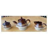 Enesco Teapot with Cream & Sugar Caddies