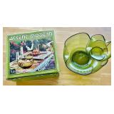 Vintage Accent Modern 3 Piece Chip and Dip Set