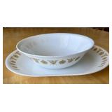 Corelle Serving Platter and Bowl