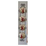 Santa Plates on a Plate Stand