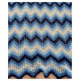 Hues of Blues Afghan