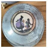 Vintage Powder Puff Music Boxes