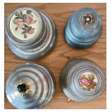 Vintage Powder Puff Music Boxes