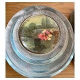 Vintage Powder Puff Music Boxes
