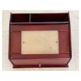 Wooden Jewelry Box With Photo Frame Top