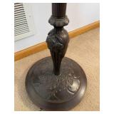 Ornate Metal Adjustable Arm Floor Lamp w/ Three Brightness Controls