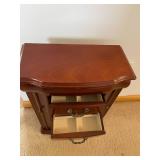 6 Drawer Wooden Jewelry Case With Mirrored Top