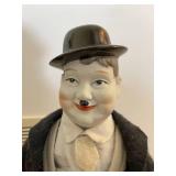 Vintage Laurel & Hardy Dolls w/ Stands
